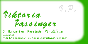 viktoria passinger business card